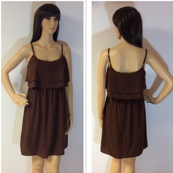 YOUNG THREADS BROWN DRESS - Picture 1 of 3